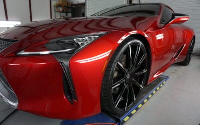 New Car Preparation of a 2018 Lexus LC