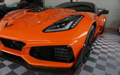 New Car Preparation of a 2019 Chevrolet Corvette