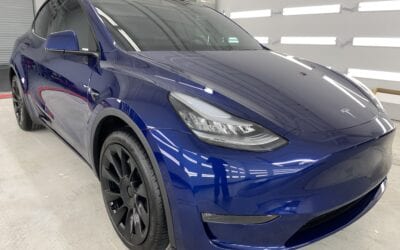 New Car Preparation of a 2021 Tesla Model Y