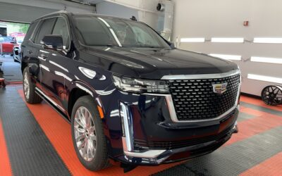 New Car Preparation of a 2021 Cadillac Escalade