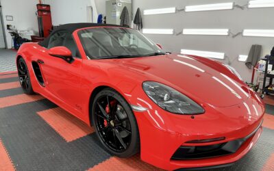 Ceramic Coating of a 2019 Porsche 718 Boxster: Experience the Ultimate Shine in Raleigh